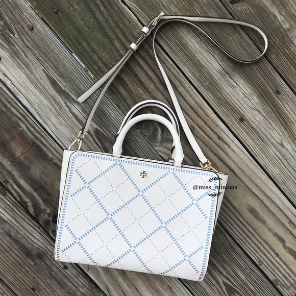 Tory Burch Handbags - Tory Burch Robinson Crosshatch Satchel